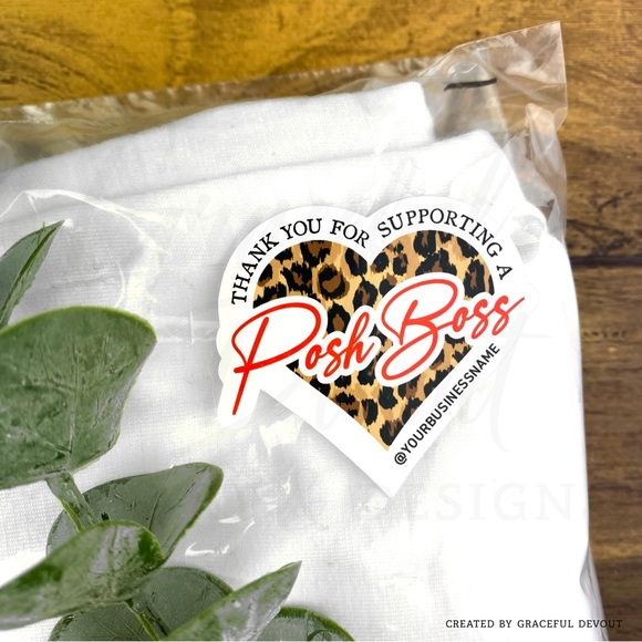 Thank You For Supporting A Posh Boss - Sticker- 2" (inches) (48ct.) [GD13-48] - Picture 6 of 7